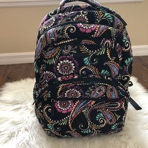Vera Bradley bandana swirl Print Campus Backpack